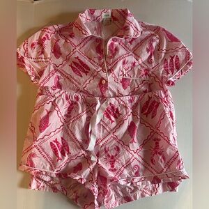 J. Crew Pink Fish Women’s Pajama Set